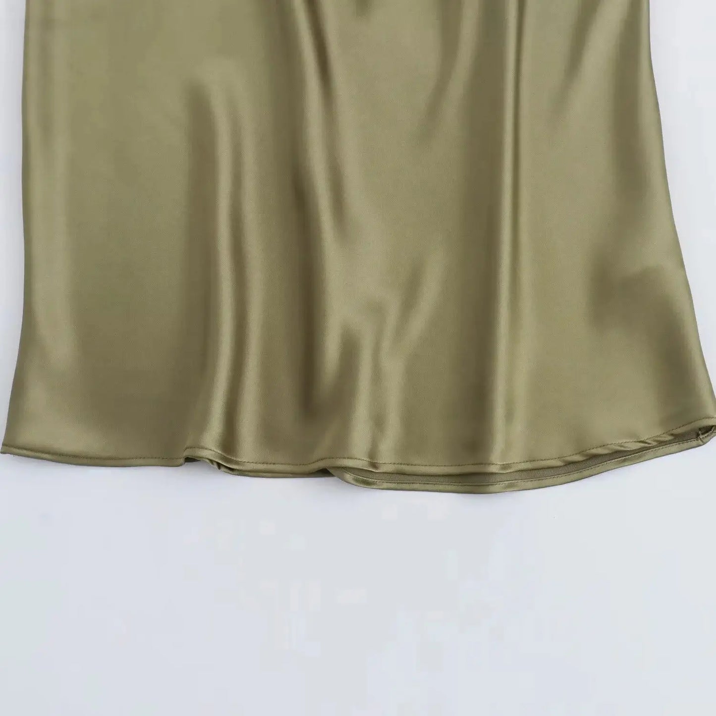 TRAF Satin Long Dress