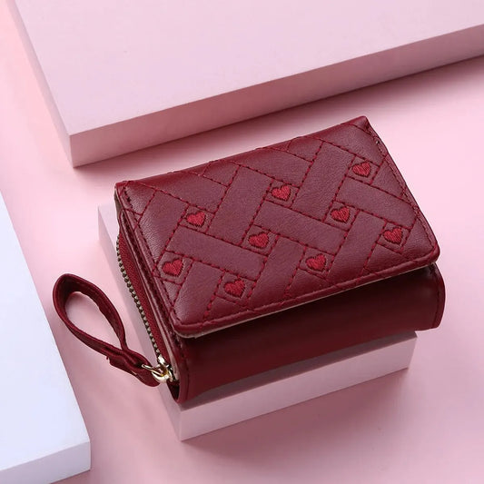 Women's Embroidered Love Wallet