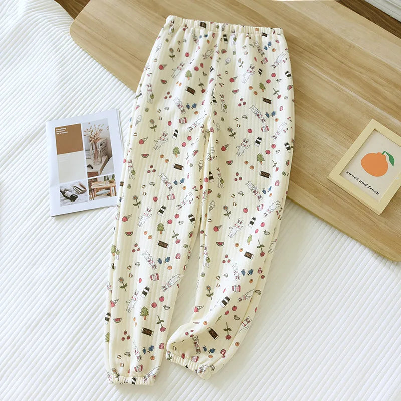 Pure Cotton Air Layer Pajama Pants