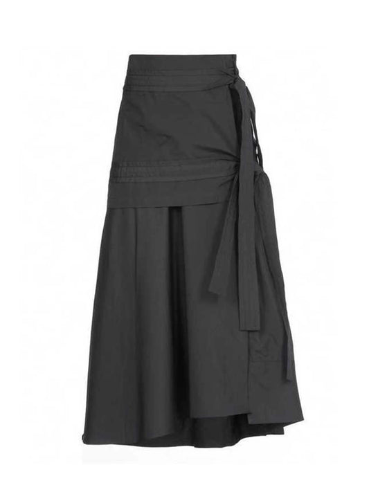 Women's Grey A-line Skirt