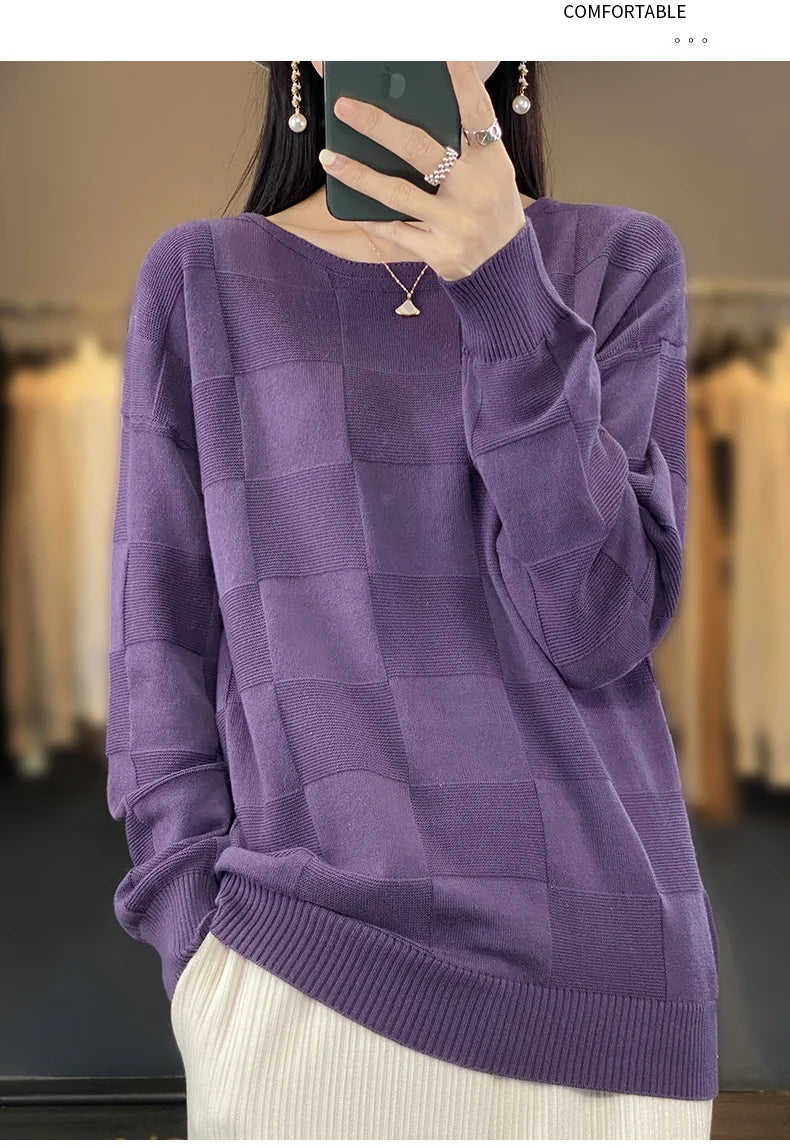 100% Cotton Pullover Sweater