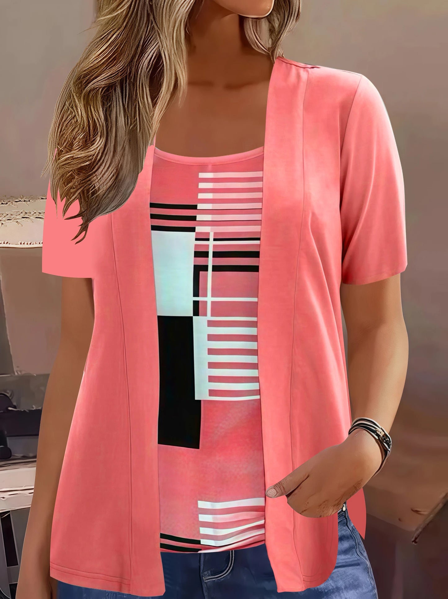 Plus Size Woman's Summer Casual Top