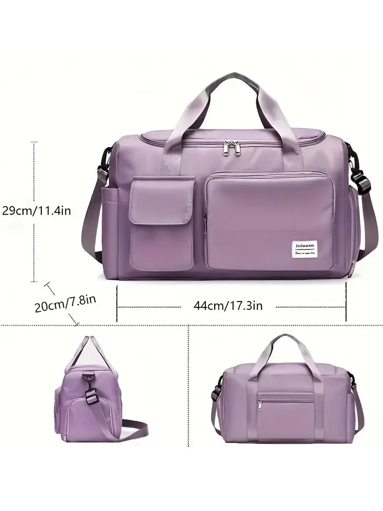 Large Capacity Weekender Overnight Duffle Bag