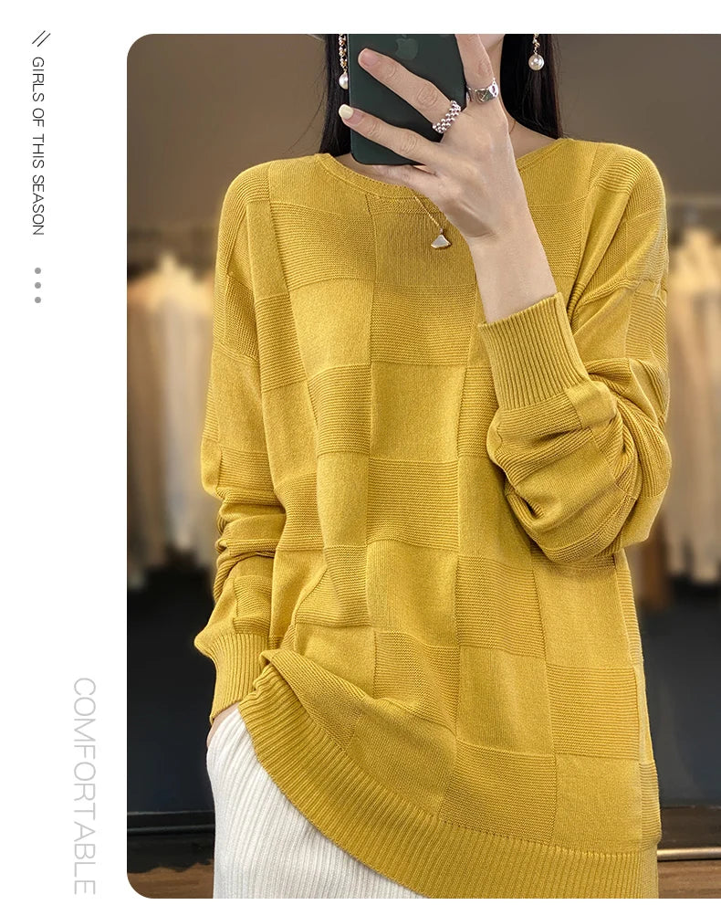 100% Cotton Pullover Sweater