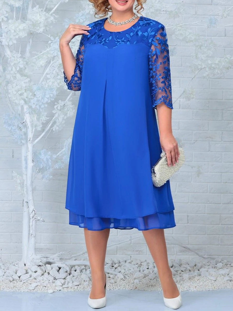 Plus Size Elegant Wedding Party Dress