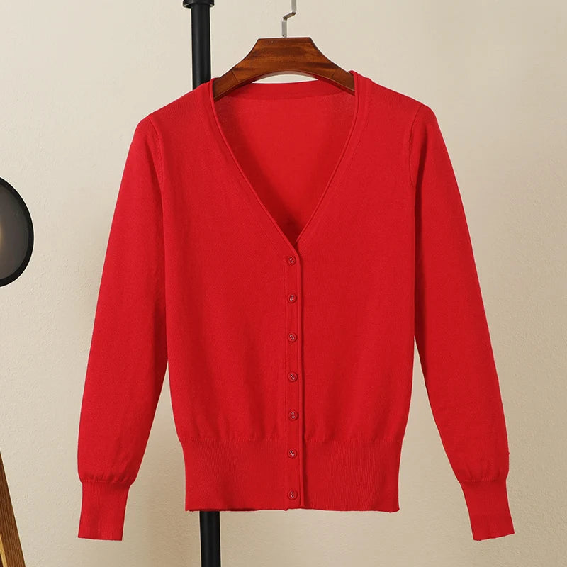 Long Sleeve Cropped Cardigan