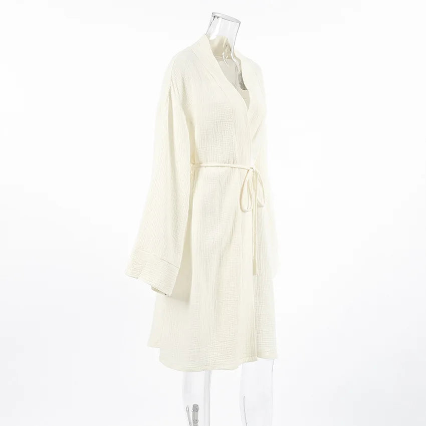 100% Cotton Women's Long Robe