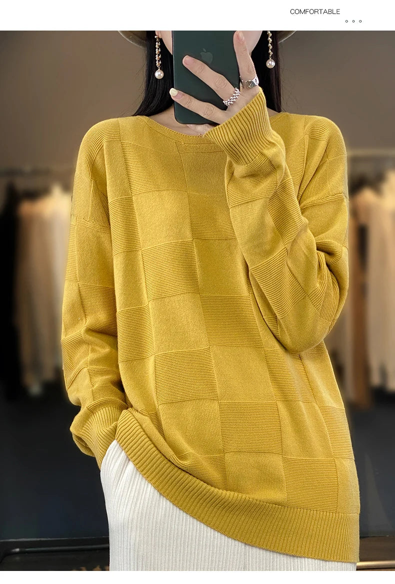 100% Cotton Pullover Sweater