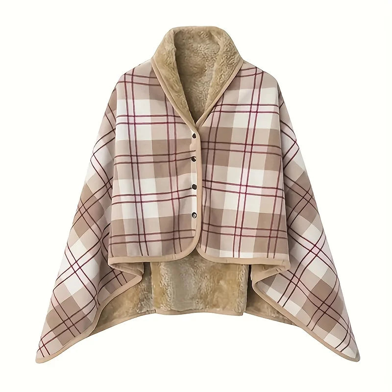 Flannel Blanket Shawl