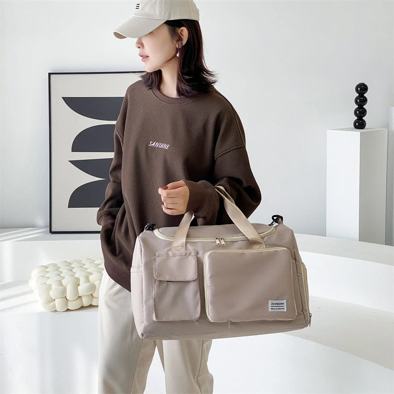 Large Capacity Weekender Overnight Duffle Bag