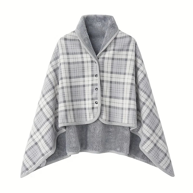 Flannel Blanket Shawl