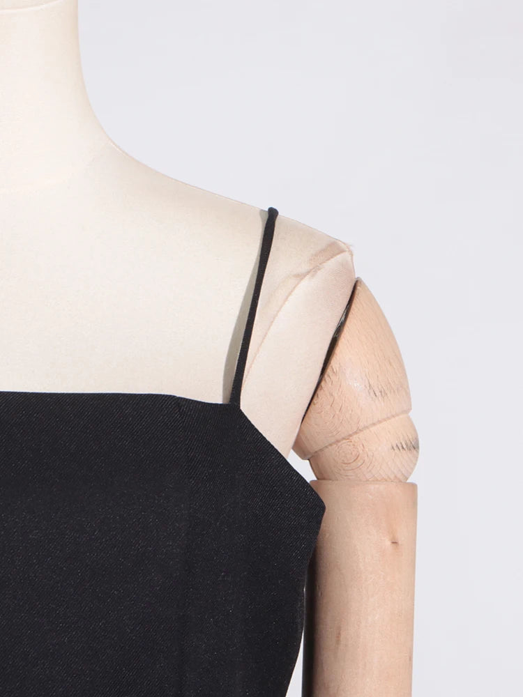 VGH Spliced Shawl Long Dress