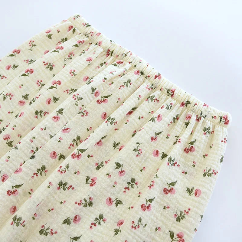 2025 Pajama Set 100% Cotton Crepe