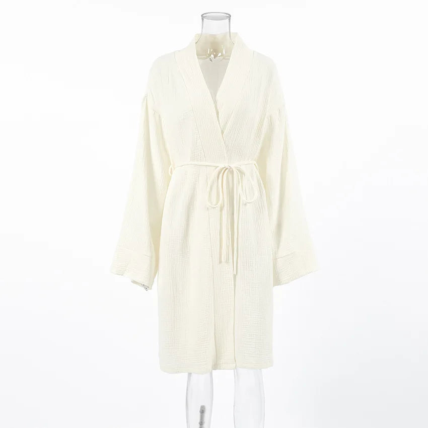100% Cotton Women's Long Robe