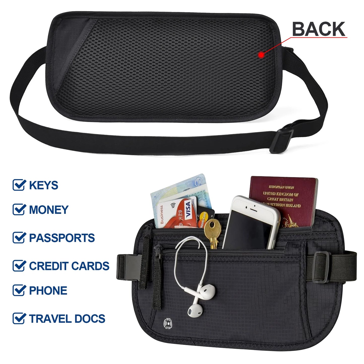 Travel Money Pouch