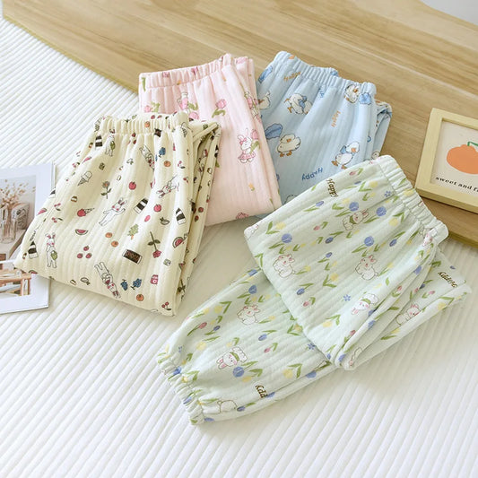 Pure Cotton Air Layer Pajama Pants