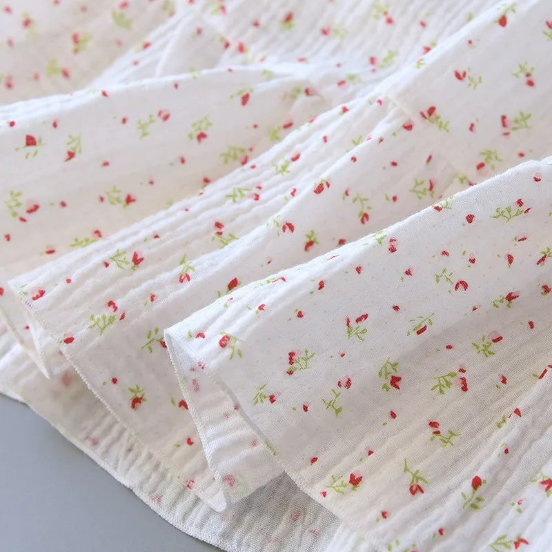 Long Pure Cotton Nightgown