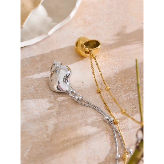Stainless Conch Pendant Necklace