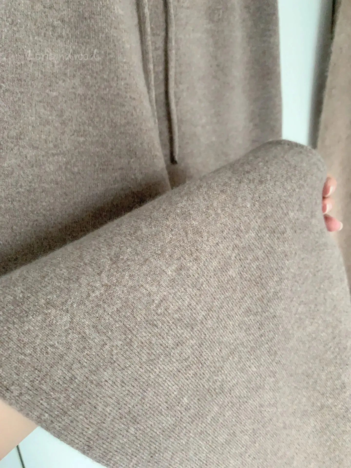 Wool Knitted Wide-leg Trousers