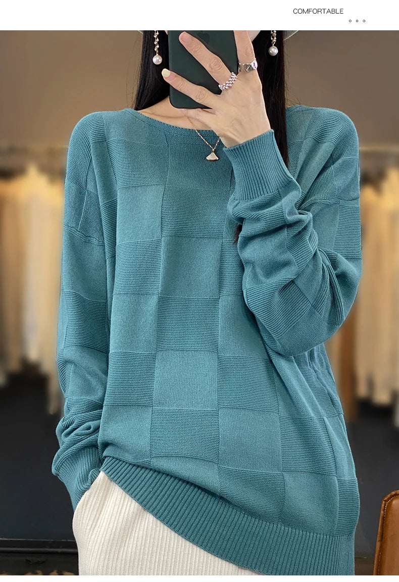 100% Cotton Pullover Sweater
