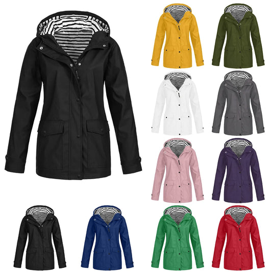 Waterproof & Heat Retaining Hooded Raincoat