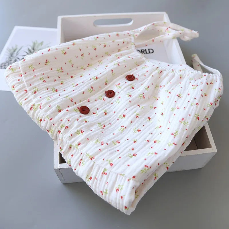 Long Pure Cotton Nightgown