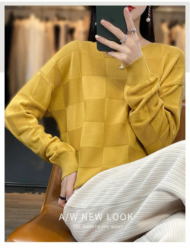 100% Cotton Pullover Sweater