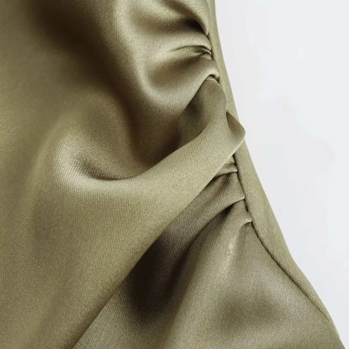 TRAF Satin Long Dress