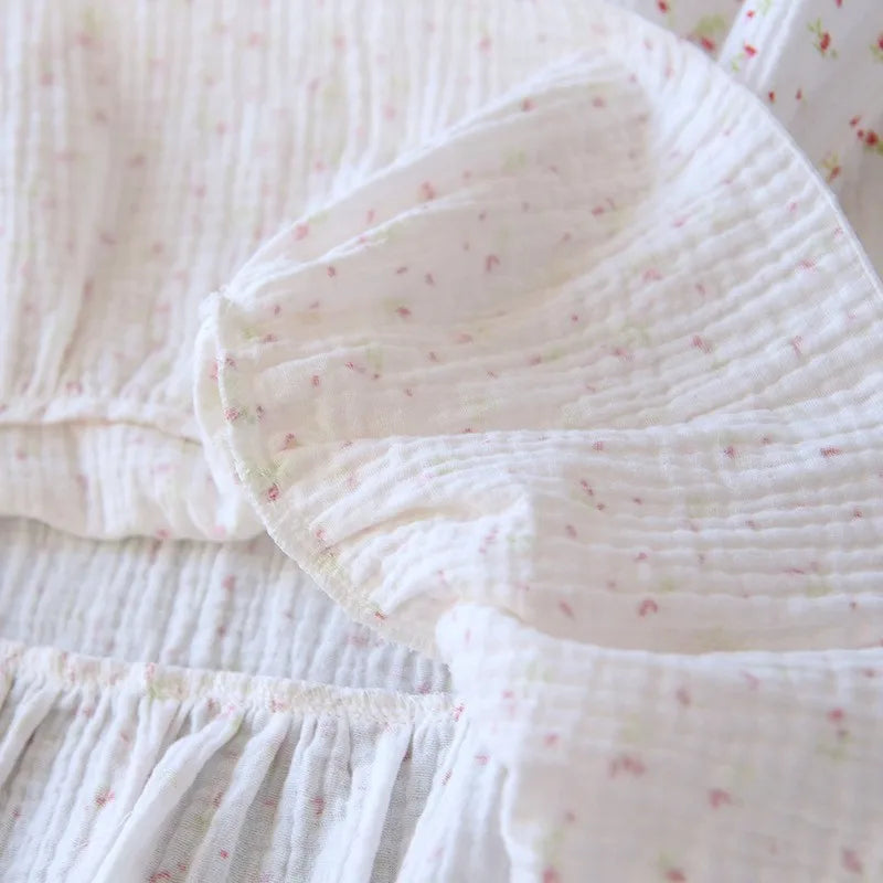 Long Pure Cotton Nightgown