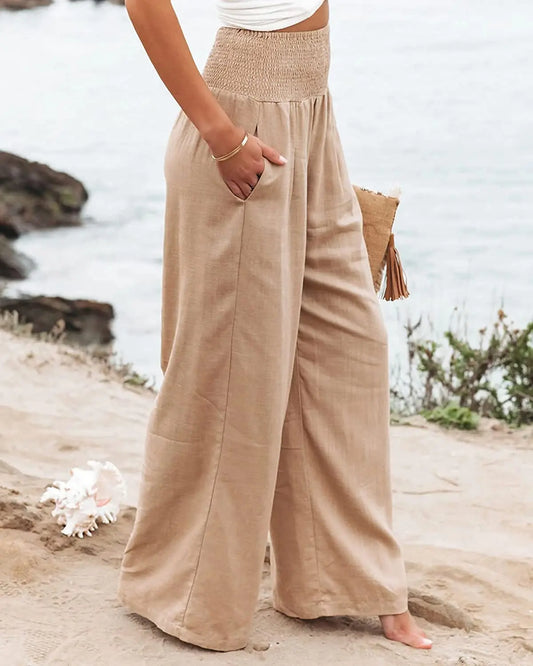 Women's casual pants with drawstring