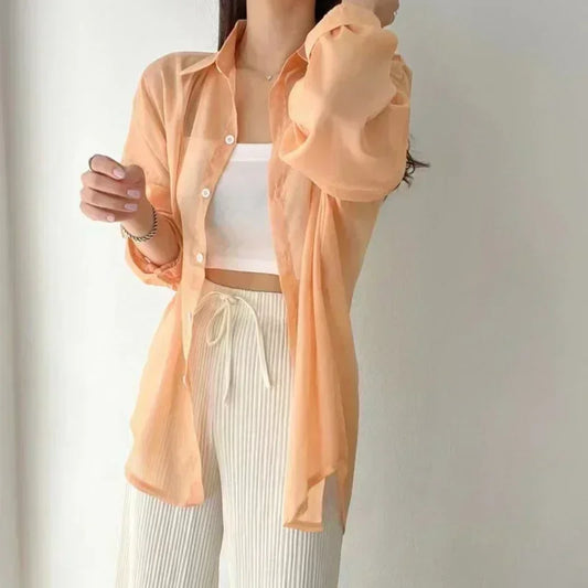 Women’s 8-Color Sheer Sun-Proof Summer Shirts