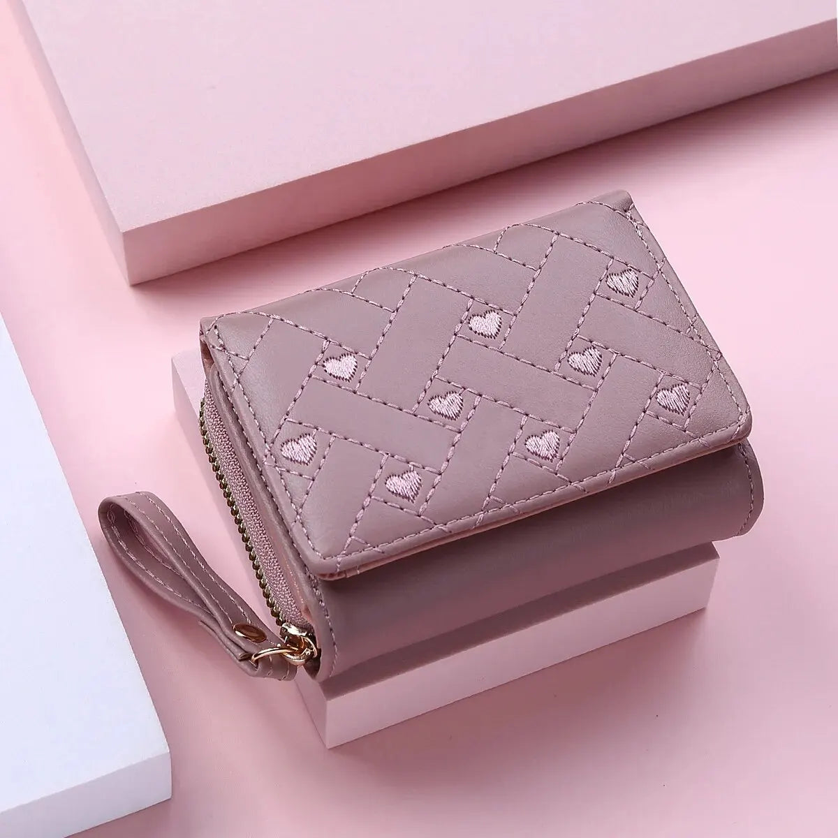Women's Embroidered Love Wallet