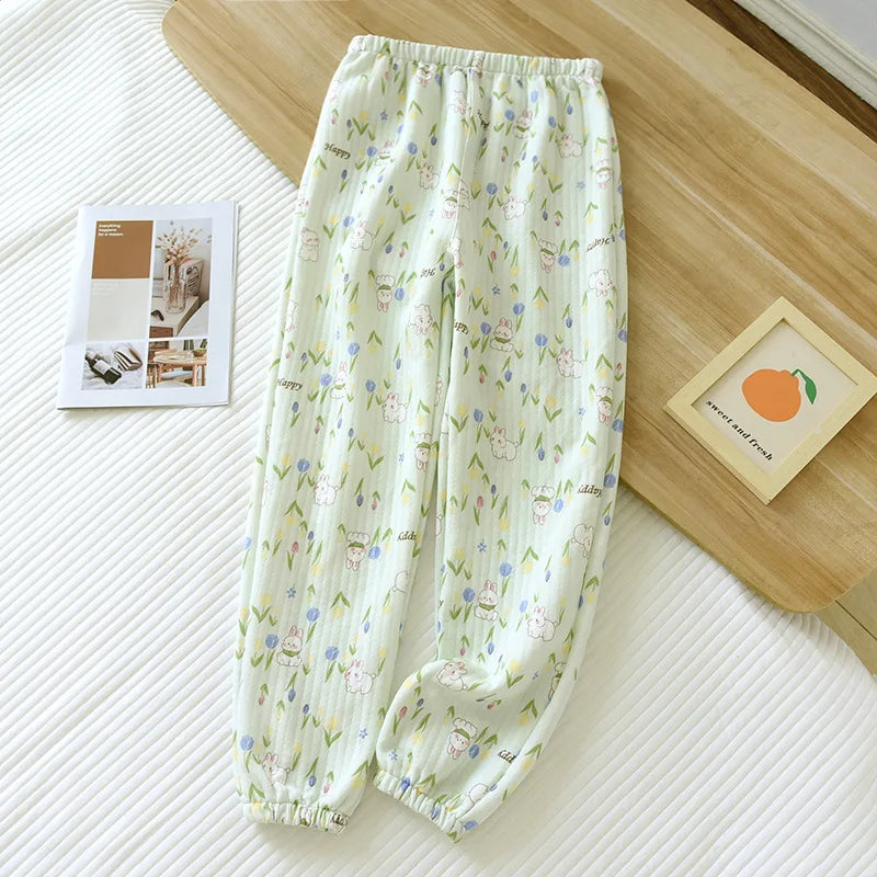 Pure Cotton Air Layer Pajama Pants