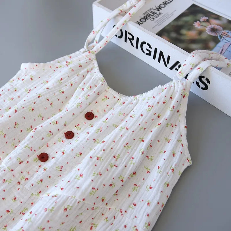 Long Pure Cotton Nightgown