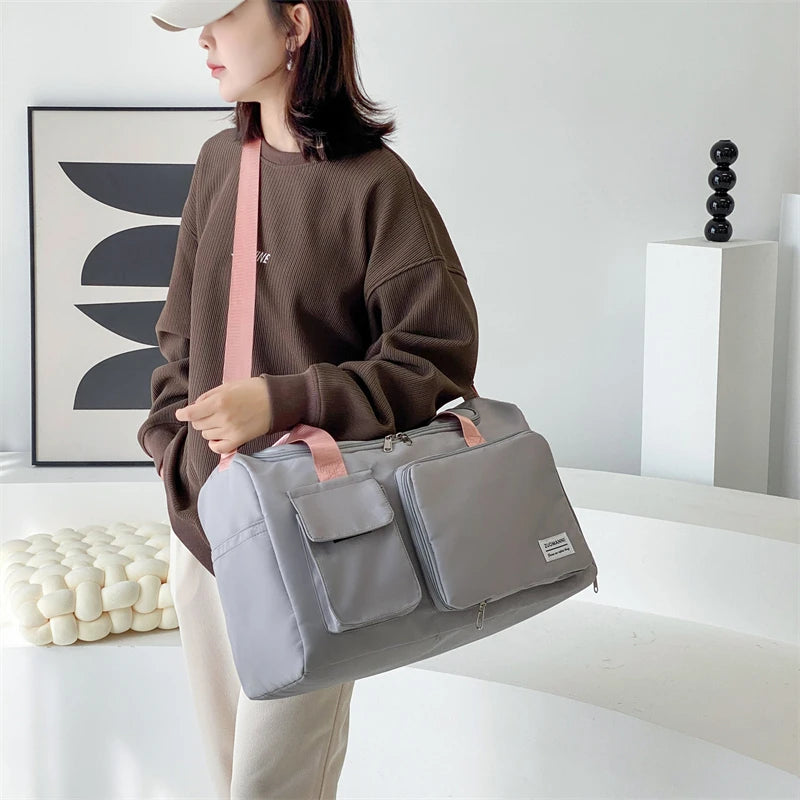 Large Capacity Weekender Overnight Duffle Bag