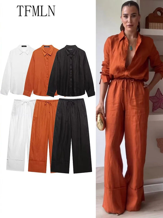 2025 Women Blouse / Trouser Set