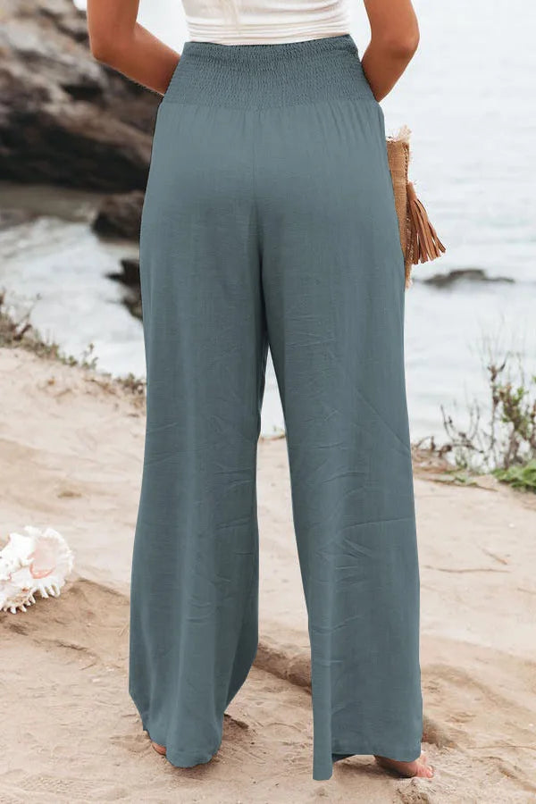 Women's casual pants with drawstring
