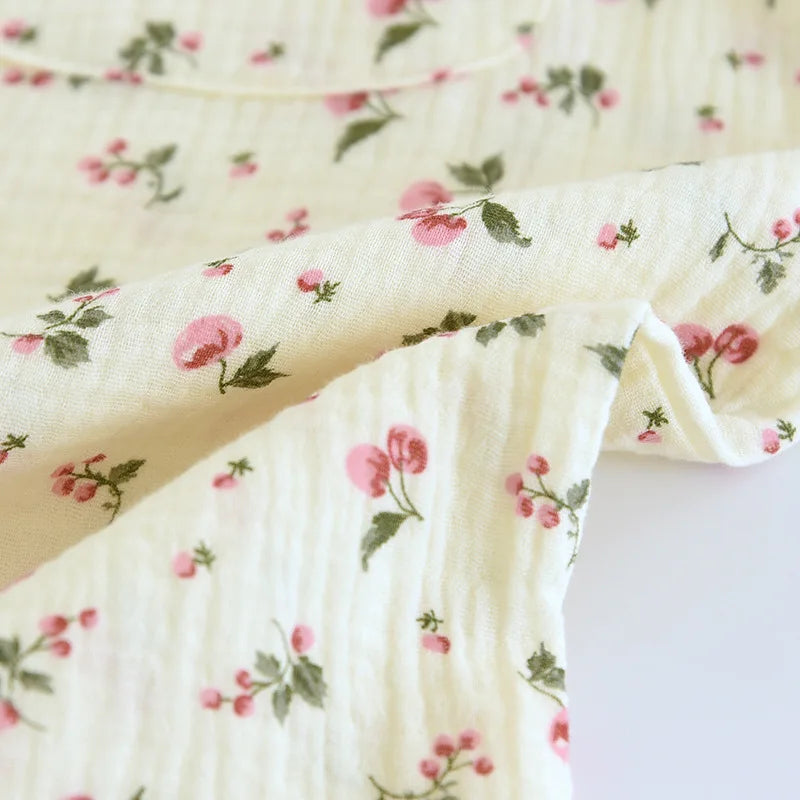 2025 Pajama Set 100% Cotton Crepe