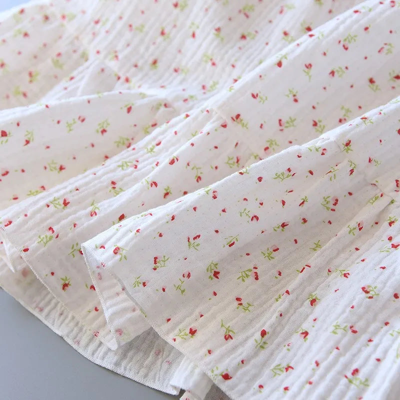 Long Pure Cotton Nightgown