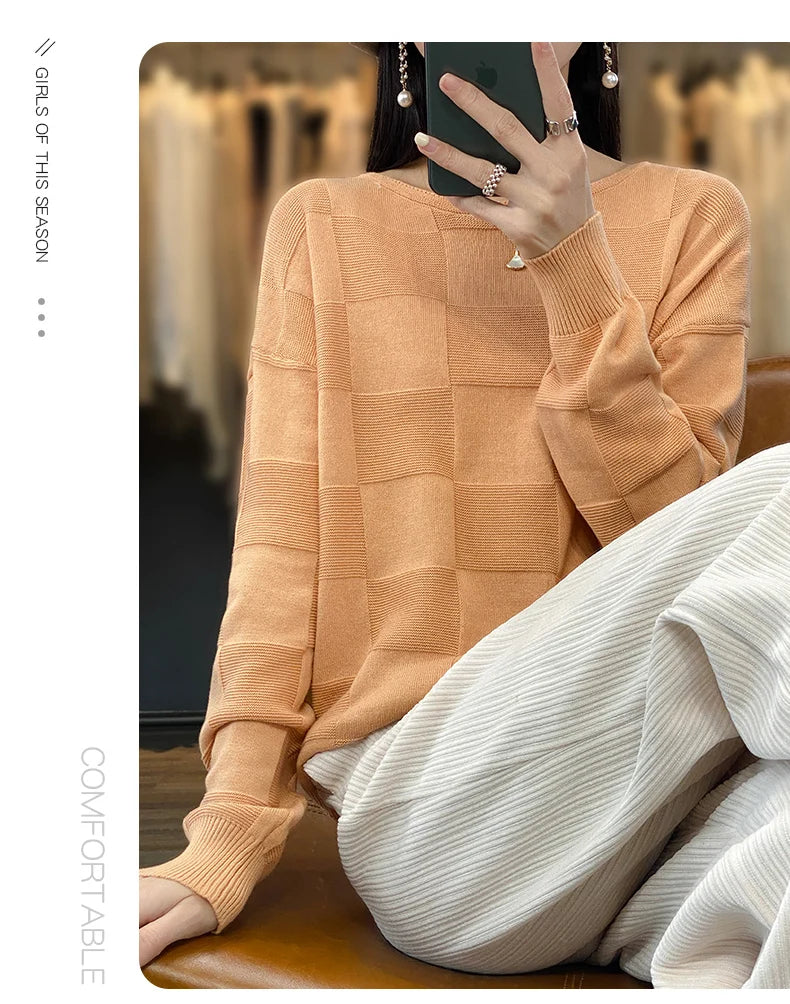 100% Cotton Pullover Sweater