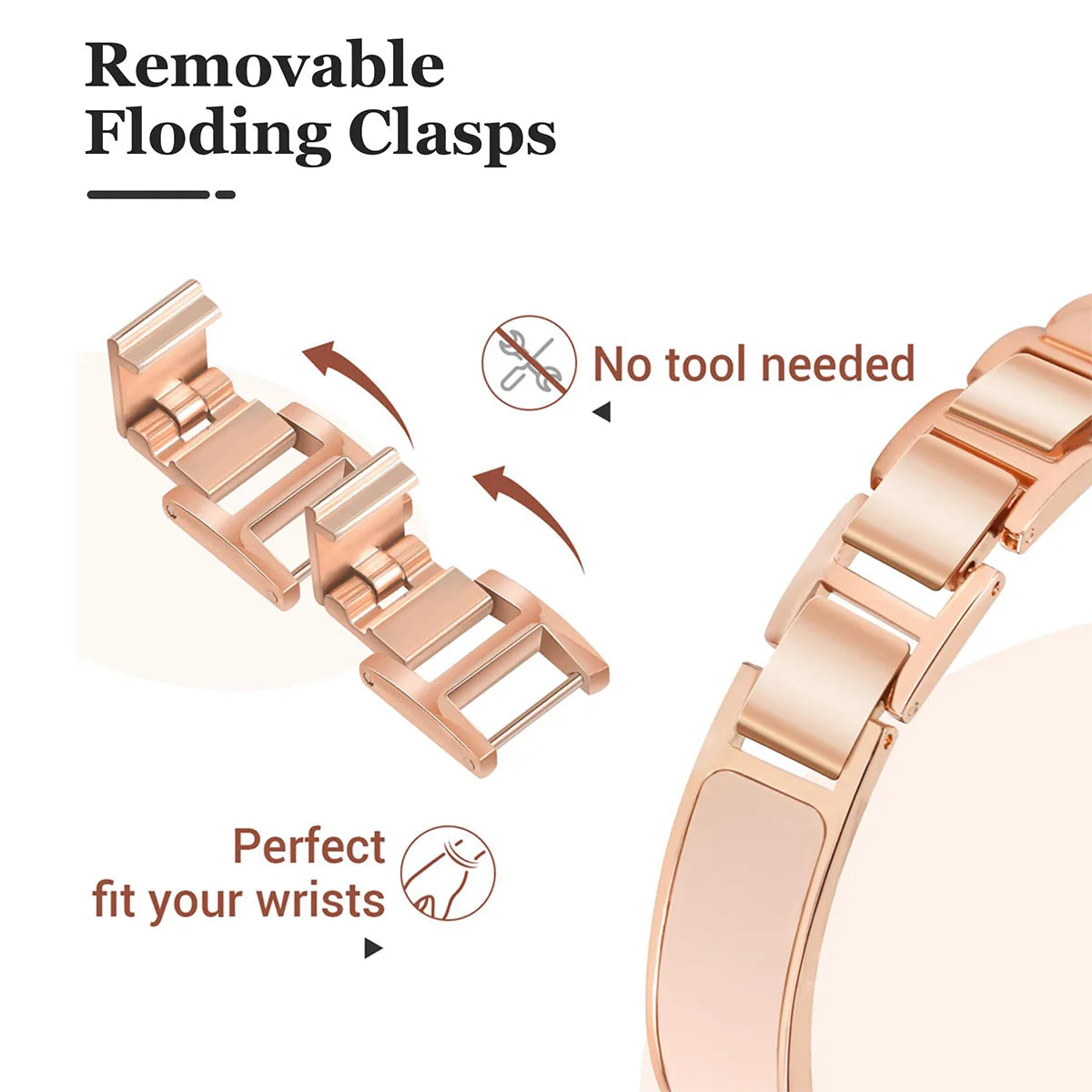 Bracelet strap that ADAPTS to Apple Watch