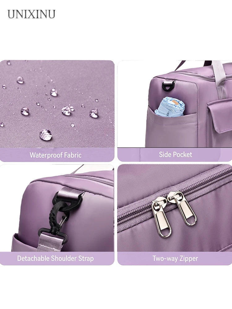 Large Capacity Weekender Overnight Duffle Bag