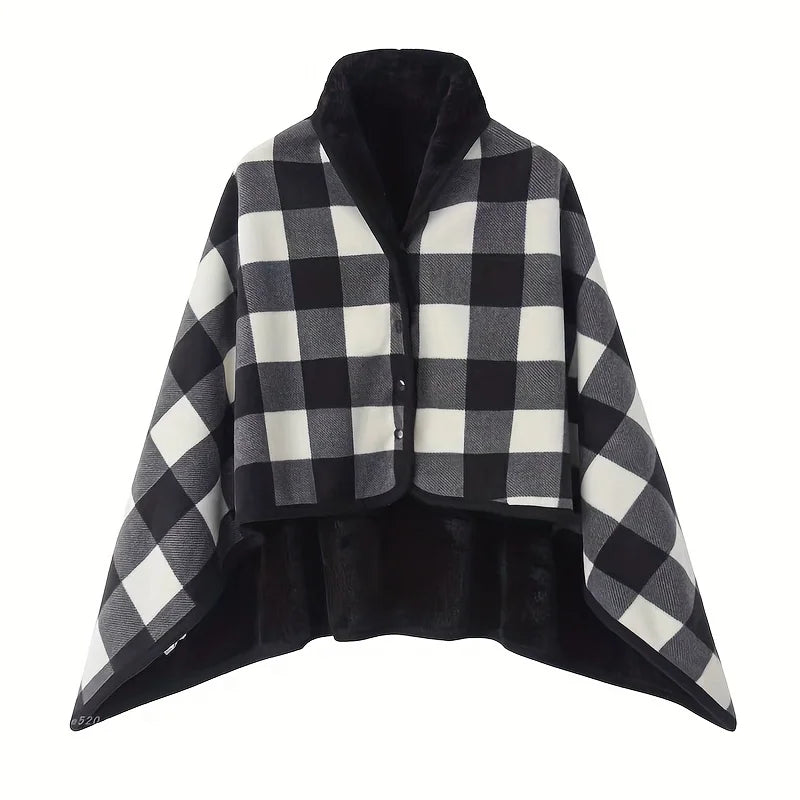 Flannel Blanket Shawl