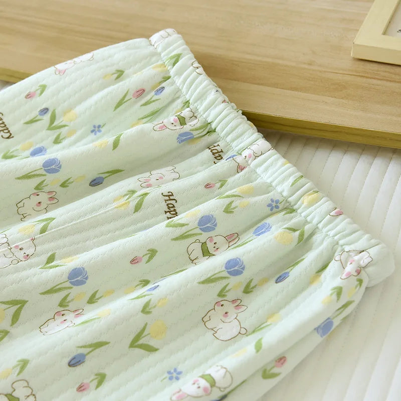 Pure Cotton Air Layer Pajama Pants