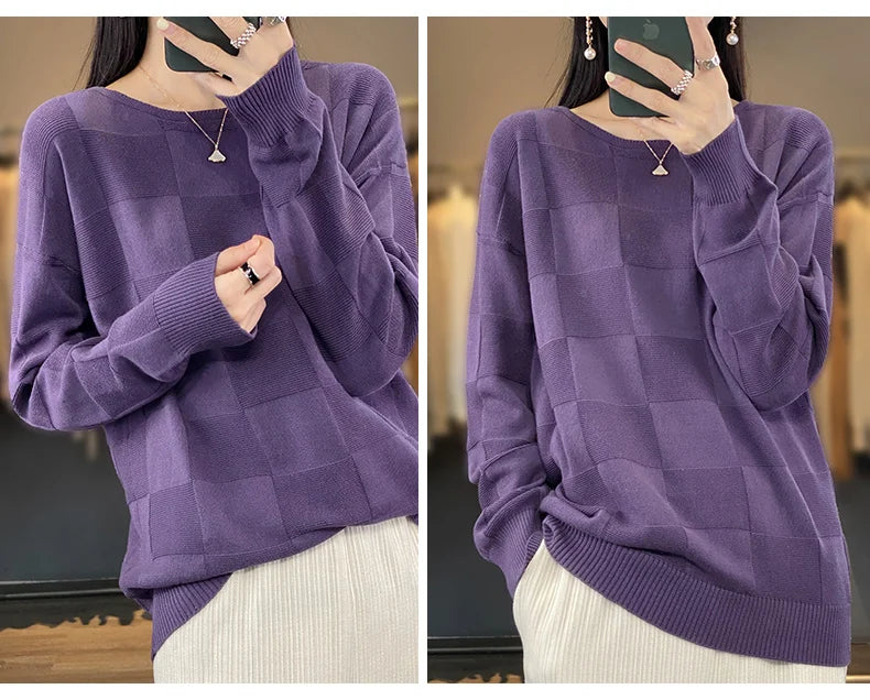 100% Cotton Pullover Sweater
