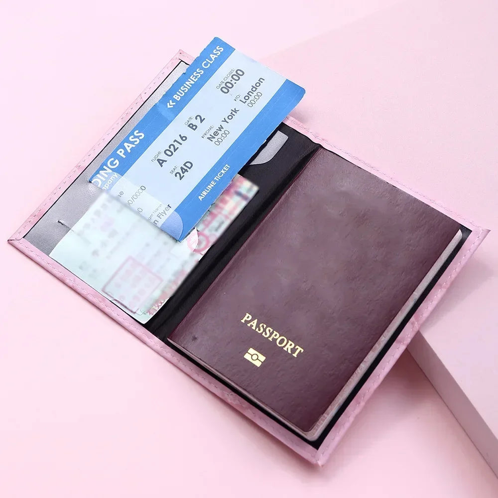 Marble Pattern Travel Passport Cover