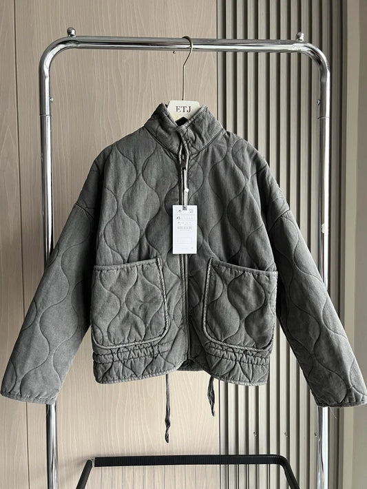 ZW Women's Cotton Quilted Jacket