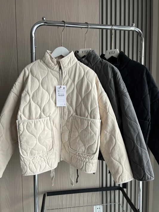 ZW Women's Cotton Quilted Jacket