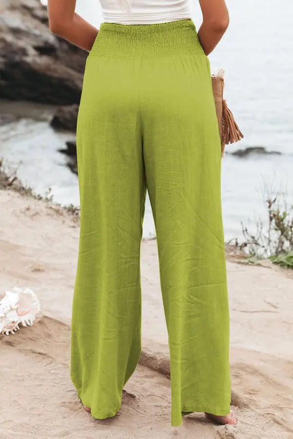 Women's casual pants with drawstring