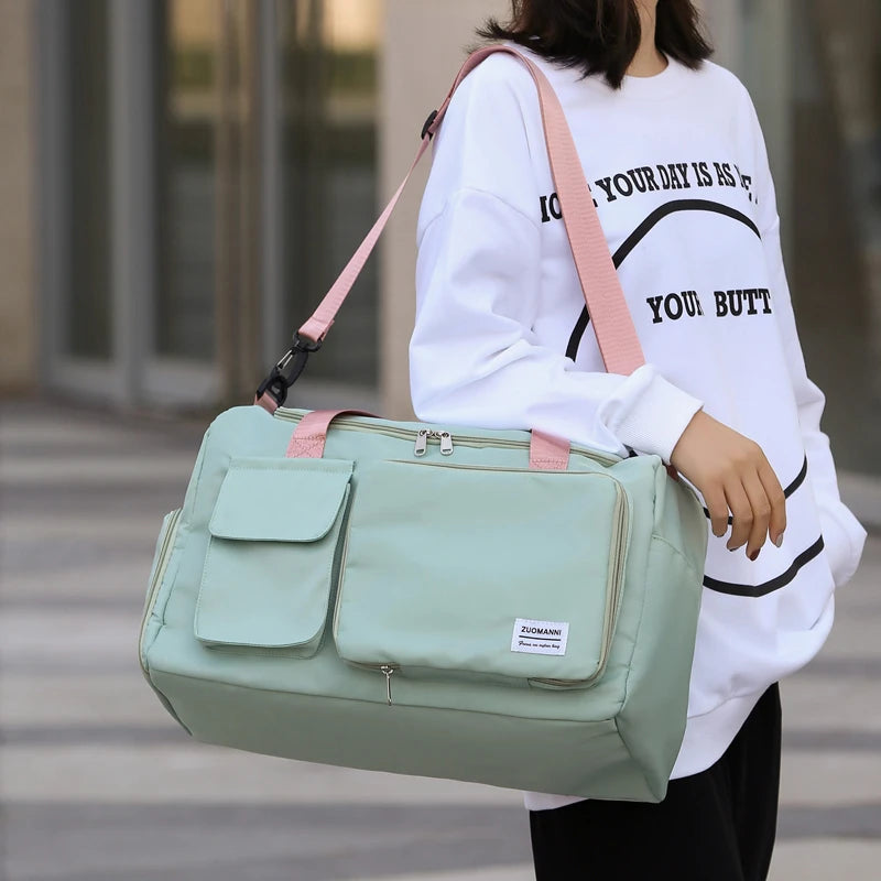 Large Capacity Weekender Overnight Duffle Bag